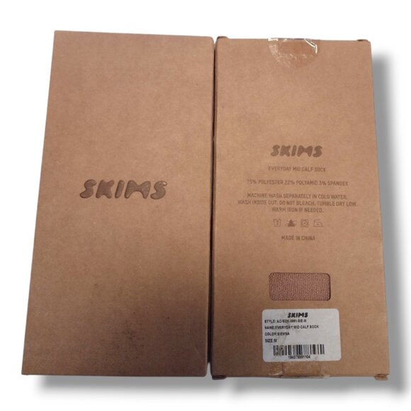 Skims Everyday Mid Calf Socks - Sienna - Picture 4 of 4
